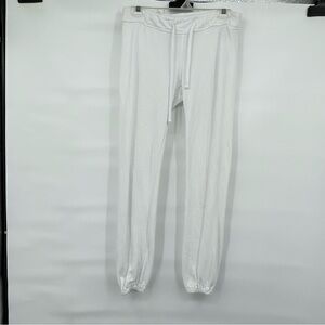 Standard James Perse white supima cotton jogger sweat pants